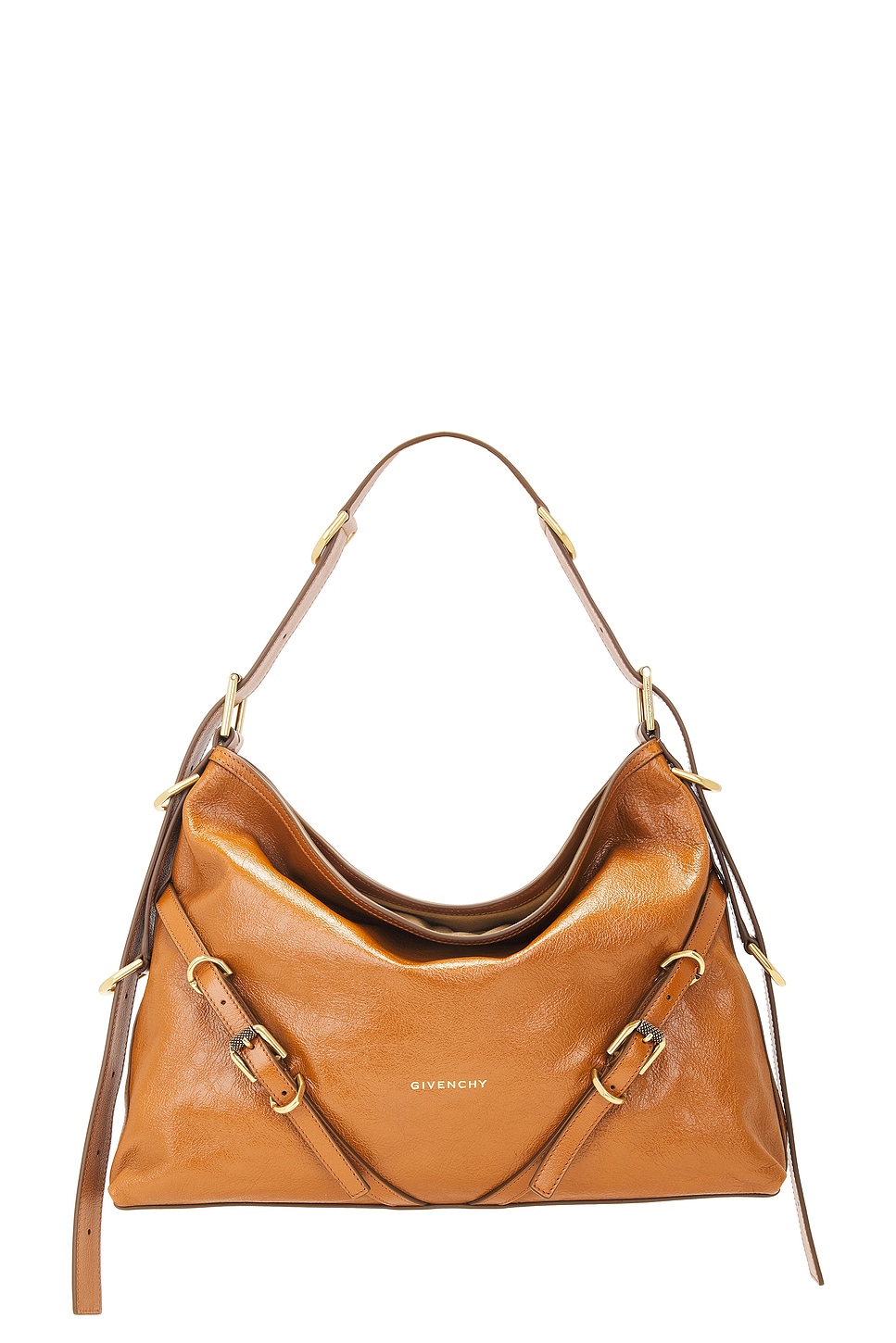 Shop Givenchy Medium Voyou Bag In Soft Tan