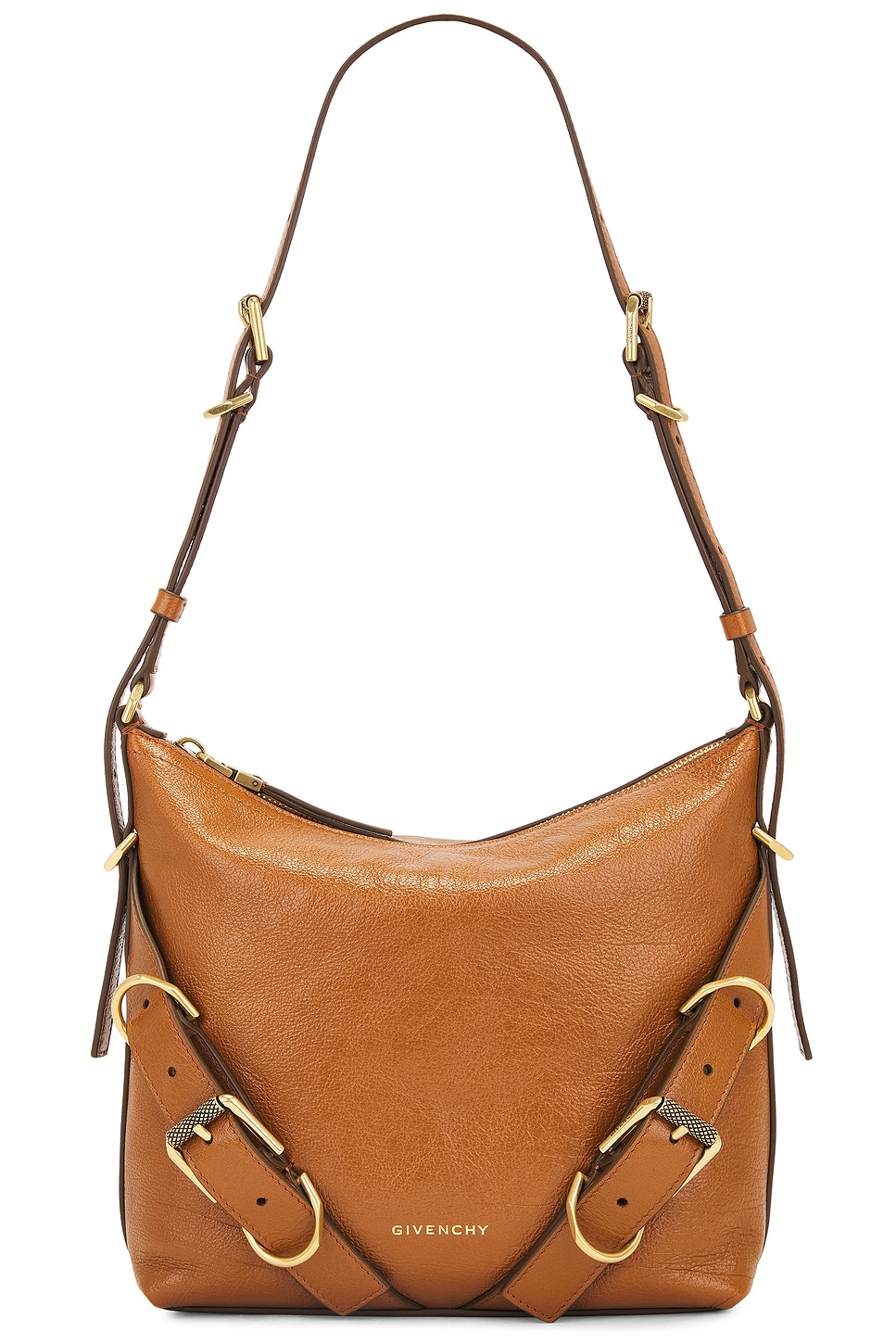 Shop Givenchy Small Voyou Bag In Soft Tan