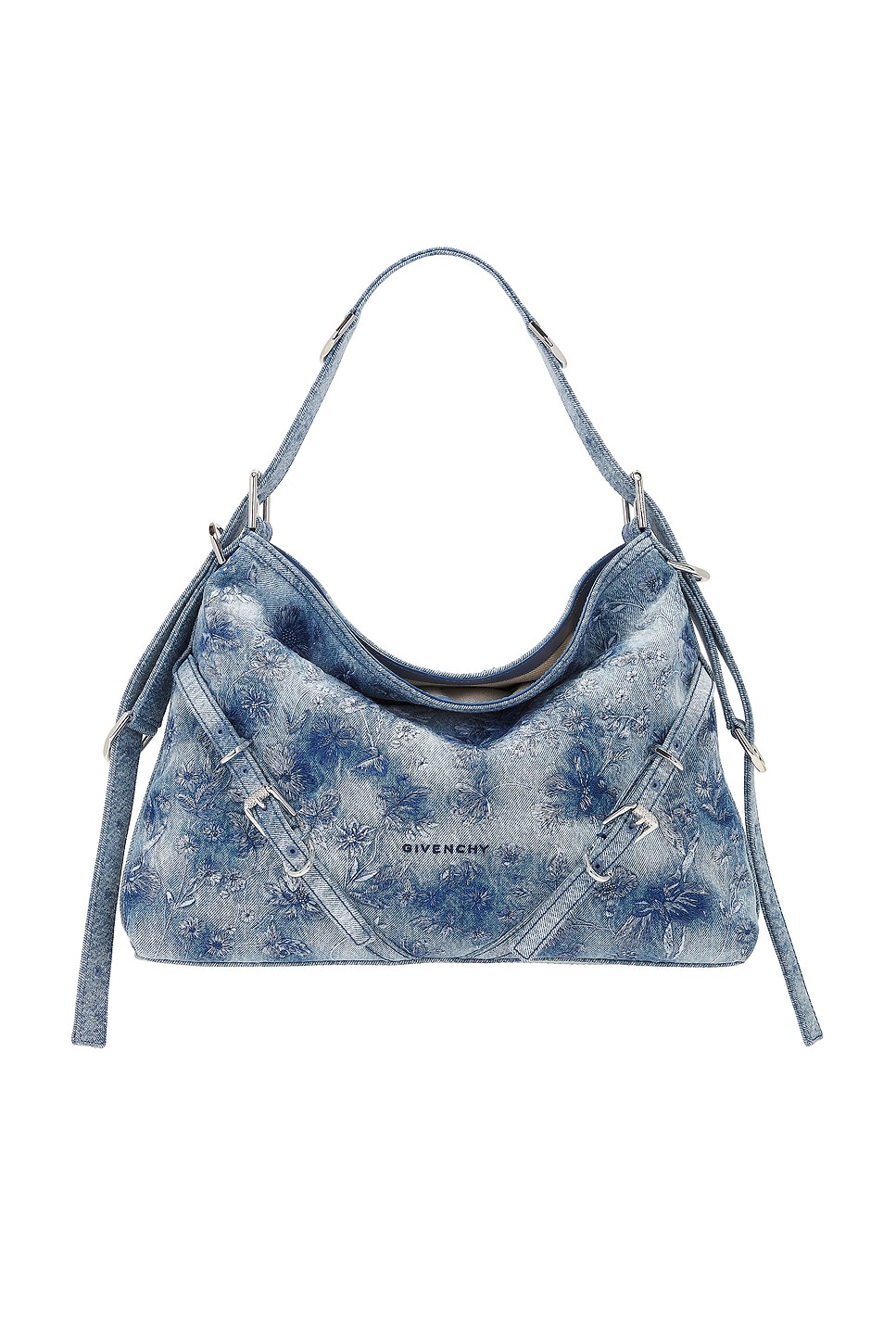 Shop Givenchy Medium Voyou Bag In Medium Blue