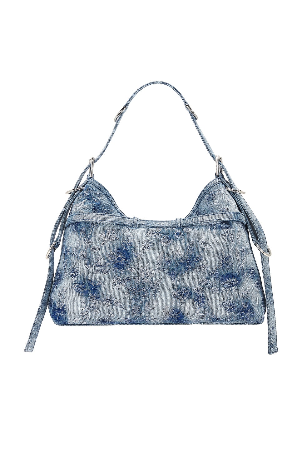 Shop Givenchy Medium Voyou Bag In Medium Blue