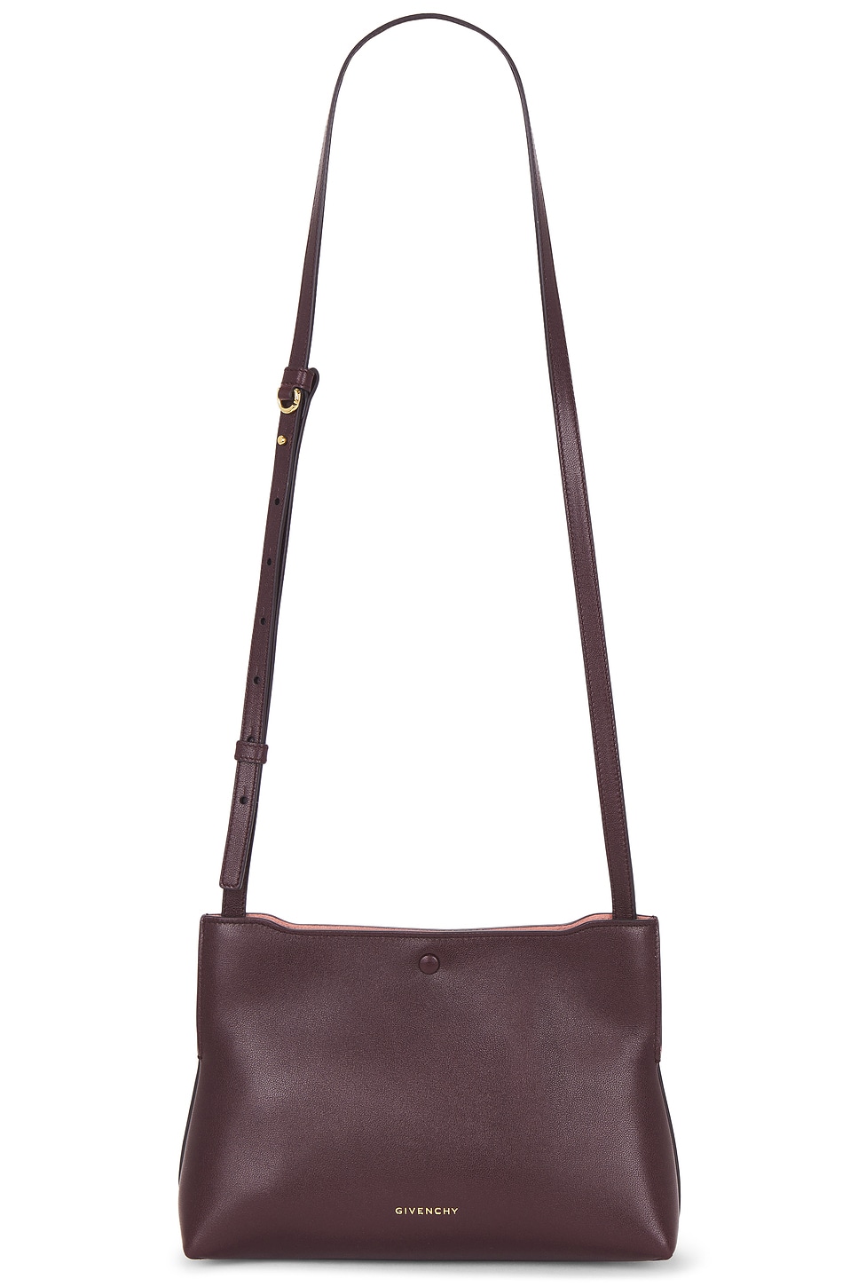 Givenchy Day Flat Pochette Bag In Burgundy