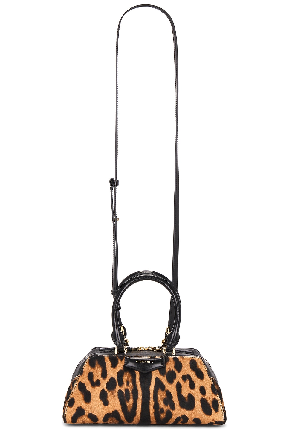 Mini Antigona East West Bag in Black