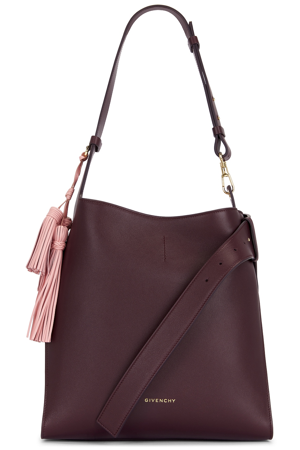 Givenchy Medium Day Hobo Bag In Burgundy