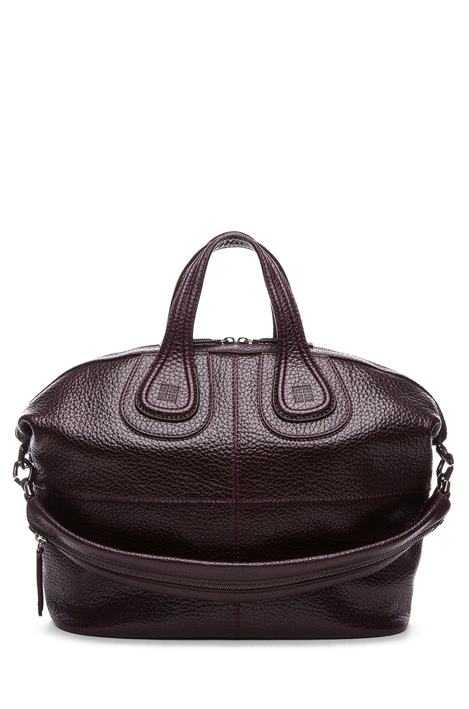 Image 1 of Givenchy Medium Nightingale Grainy Leather in Aubergine