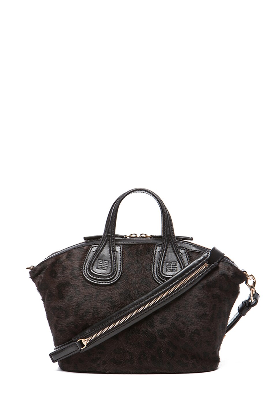 Image 1 of Givenchy Micro Pony Hair Nightingale in Chocolate