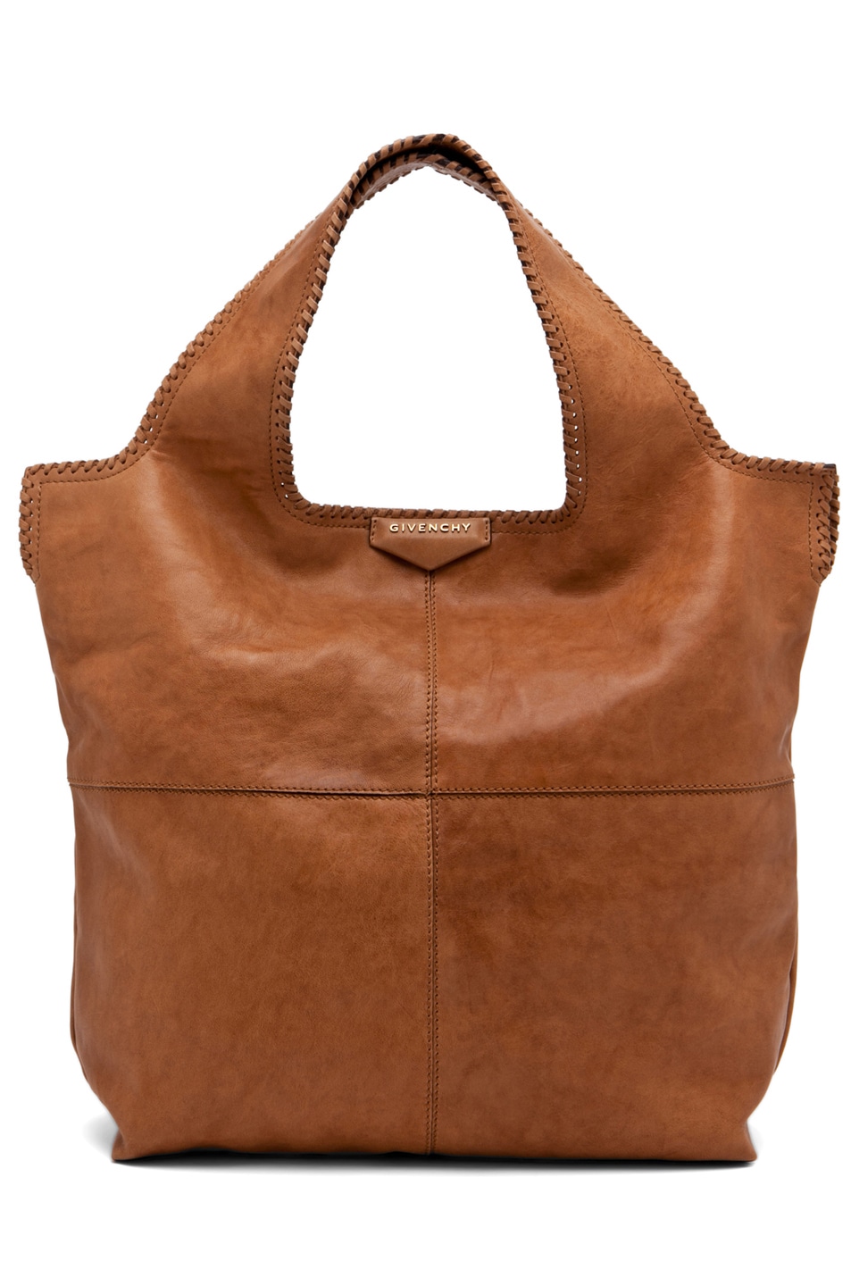 Image 1 of Givenchy Big Whipstitch Tote in Camel