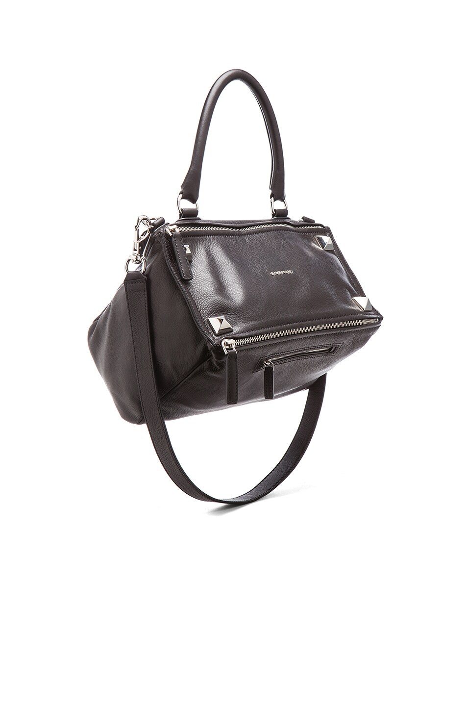 Image 1 of Givenchy Medium Waxy Leather & Studs Pandora in Black