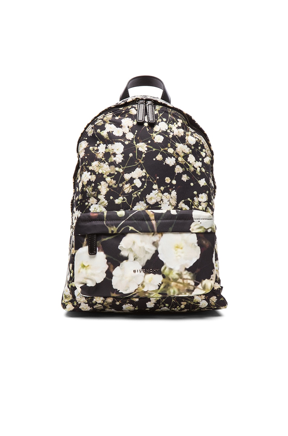 Image 1 of Givenchy Baby's Breath Mix Print Nylon Backpack in Multi