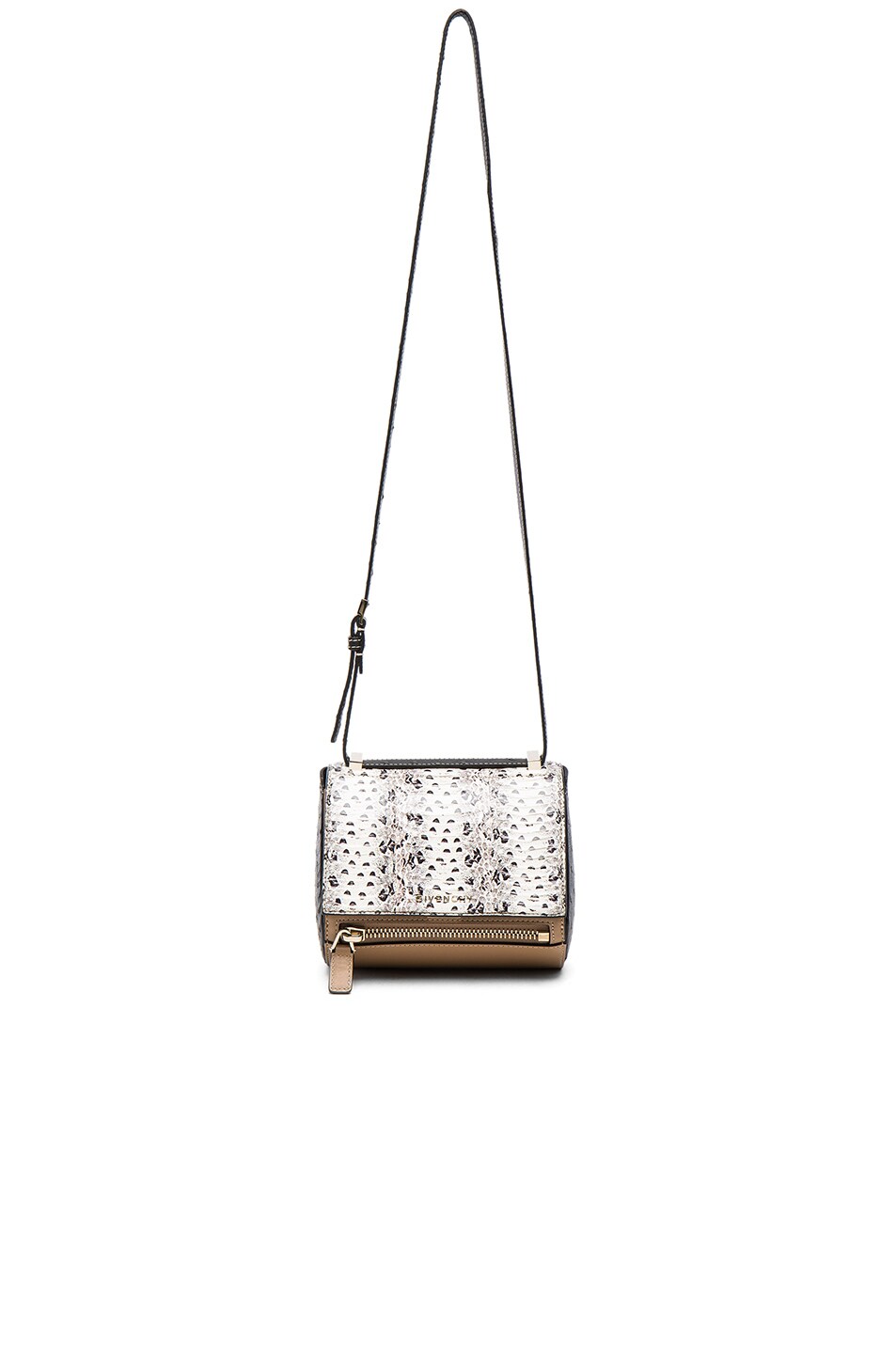 Image 1 of Givenchy Mini Elaphe & Ostrich Pandora Box in Beige