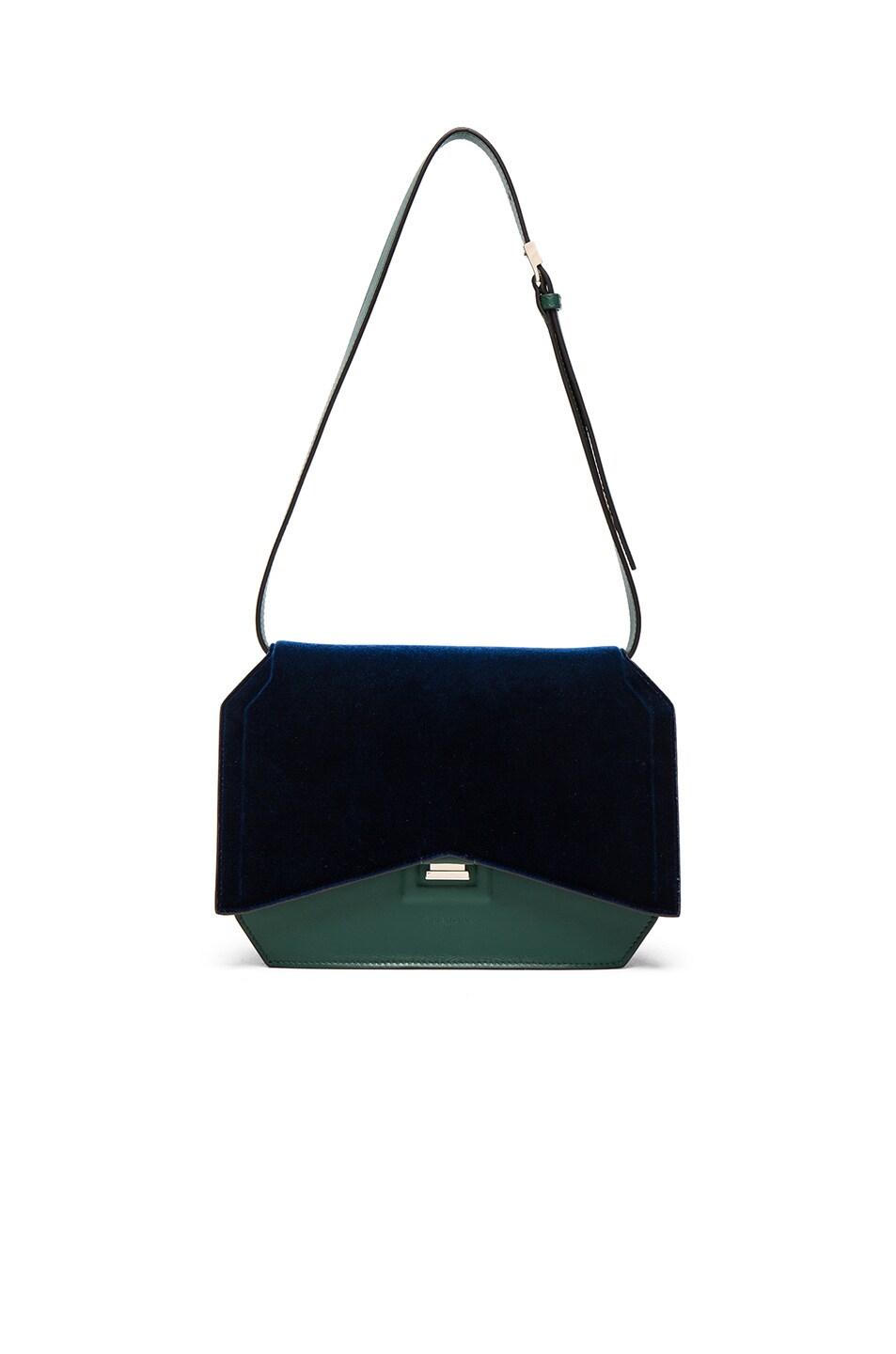 Image 1 of Givenchy Medium Bow Cut Bag in Dark Green & Navy