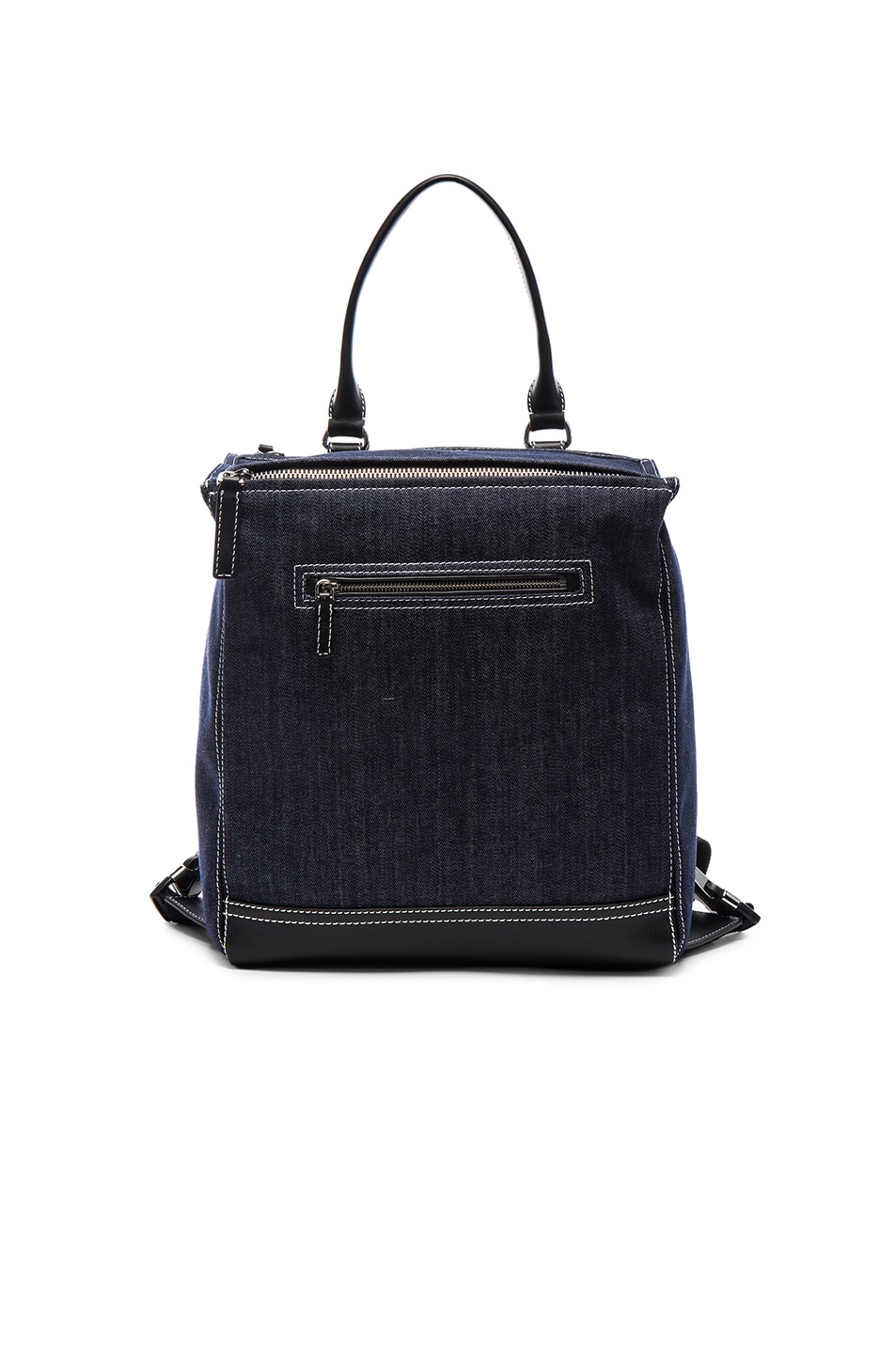 Image 1 of Givenchy Pandora Denim Backpack in Blue & Black