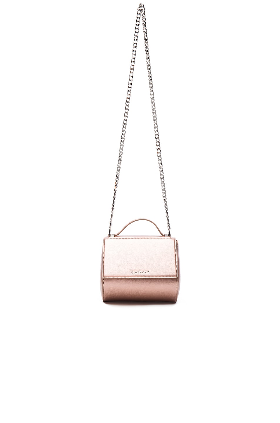 Image 1 of Givenchy Metallic Pandora Chain Box in Light Pink