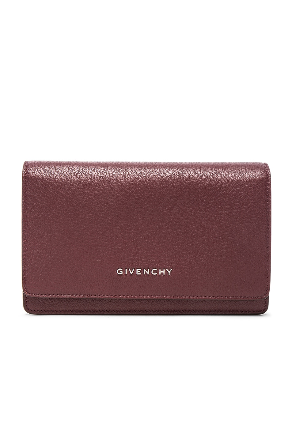 Image 1 of Givenchy Pandora Chain Wallet in Oxblood