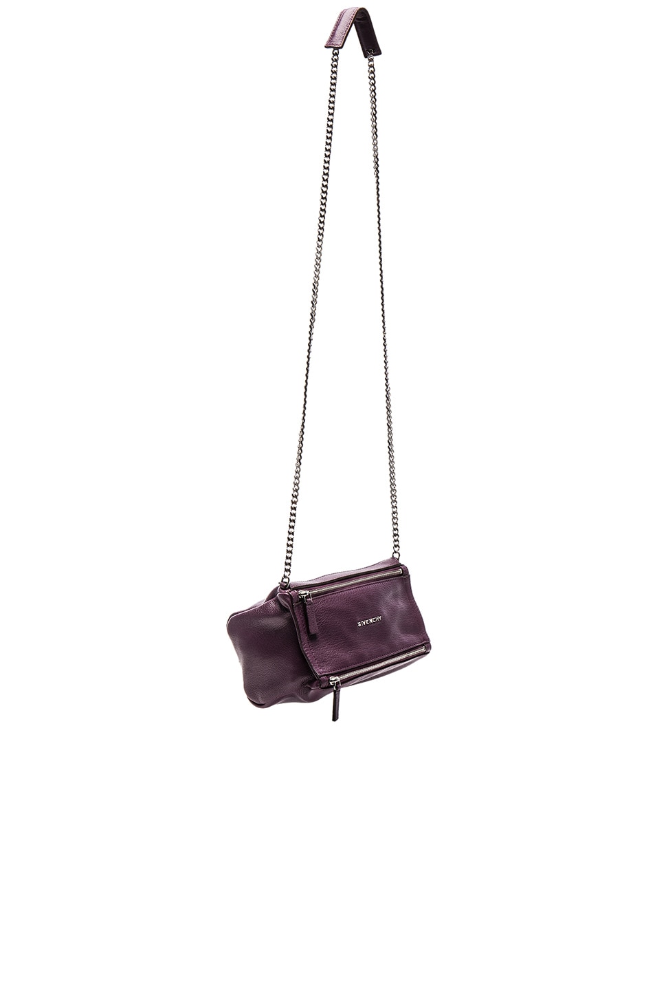 Image 1 of Givenchy Pandora Mini Sugar Chain Bag in Dark Purple