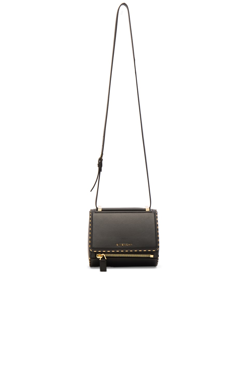 Image 1 of Givenchy Mini Smooth Leather With Chain Piping Pandora in Black