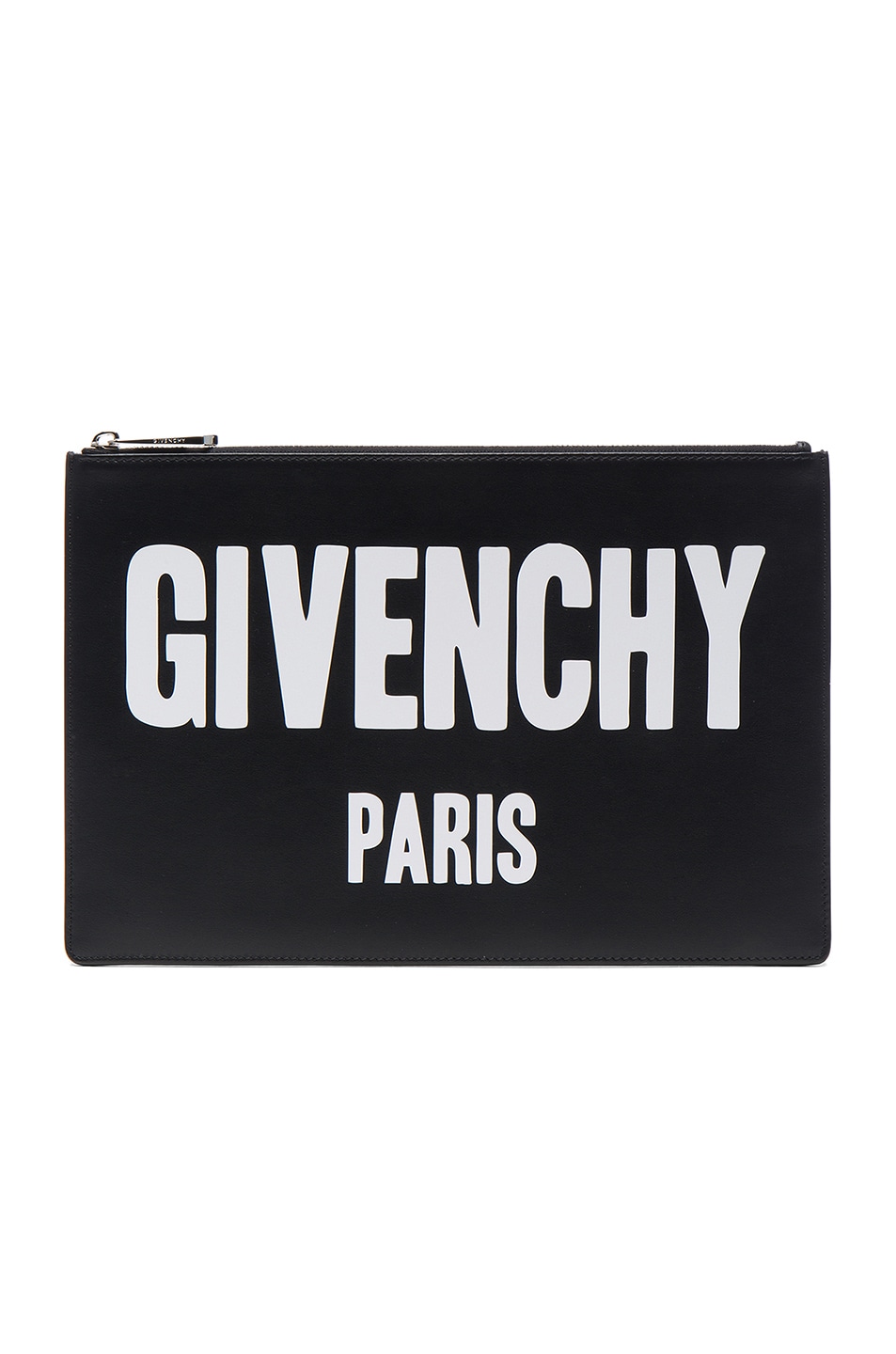 Image 1 of Givenchy Paris Printed Medium Pouch in Black