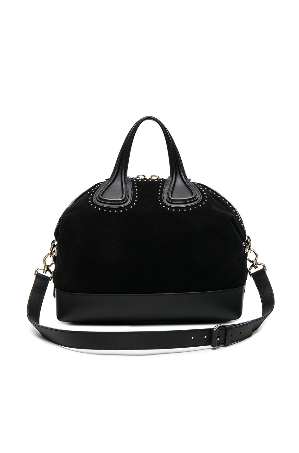 Image 1 of Givenchy Medium Stud Detail Suede Nightingale in Black