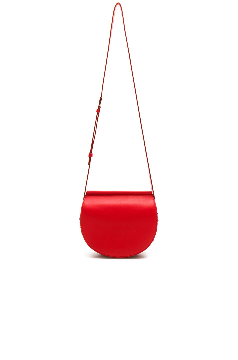Image 1 of Givenchy Mini Infinity Smooth Saddle Bag in Red