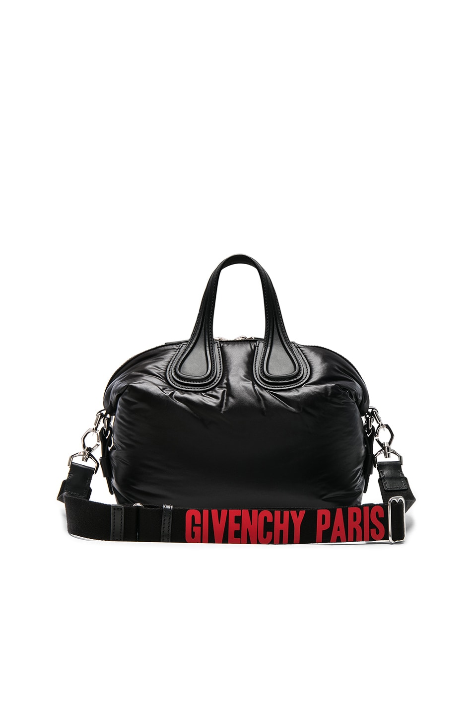 Image 1 of Givenchy Small Logo Strap Nightingale in Black