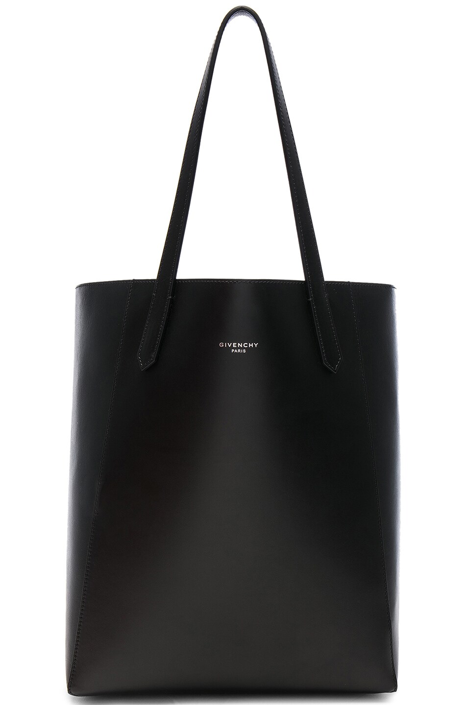 Image 1 of Givenchy Small Smooth Leather & Metallized Lining Stargate Tote in Black