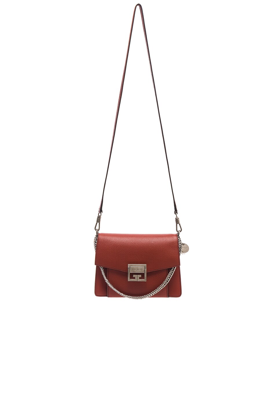 Image 1 of Givenchy Small Leather GV3 in Mahogany