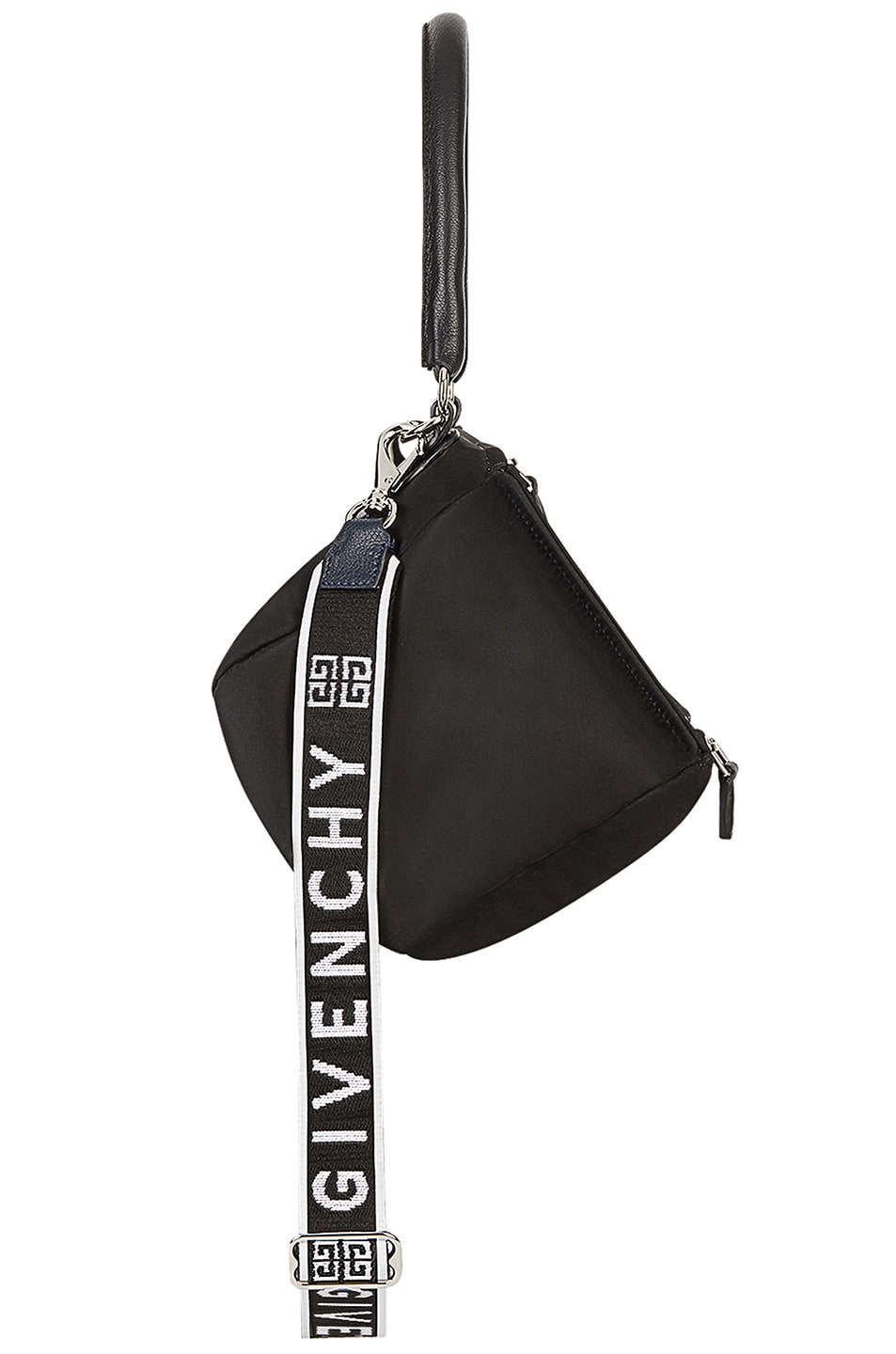 Givenchy Small Logo Strap Pandora in Black | FWRD