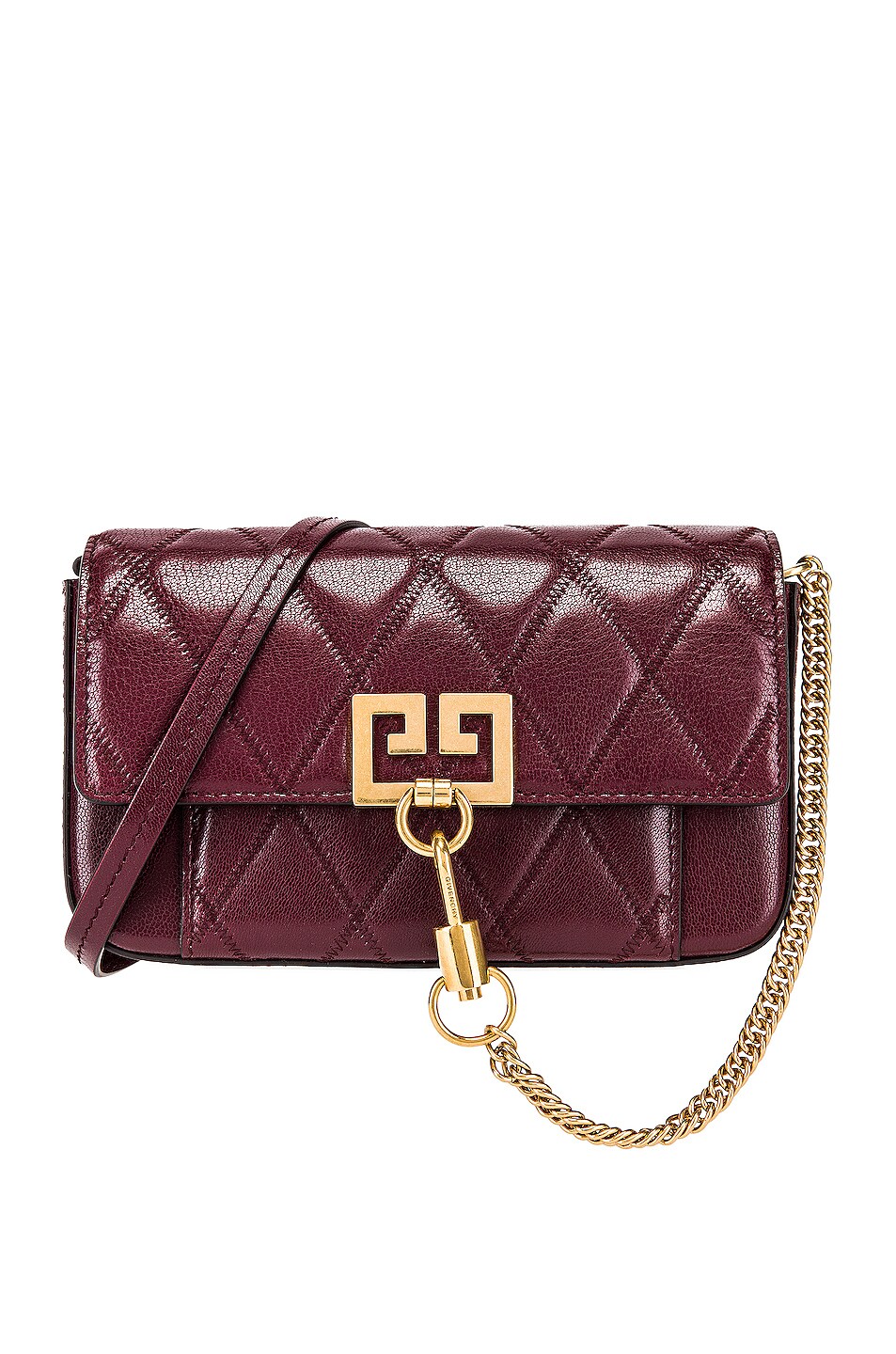 Image 1 of Givenchy Mini Pocket Chain Bag in Aubergine