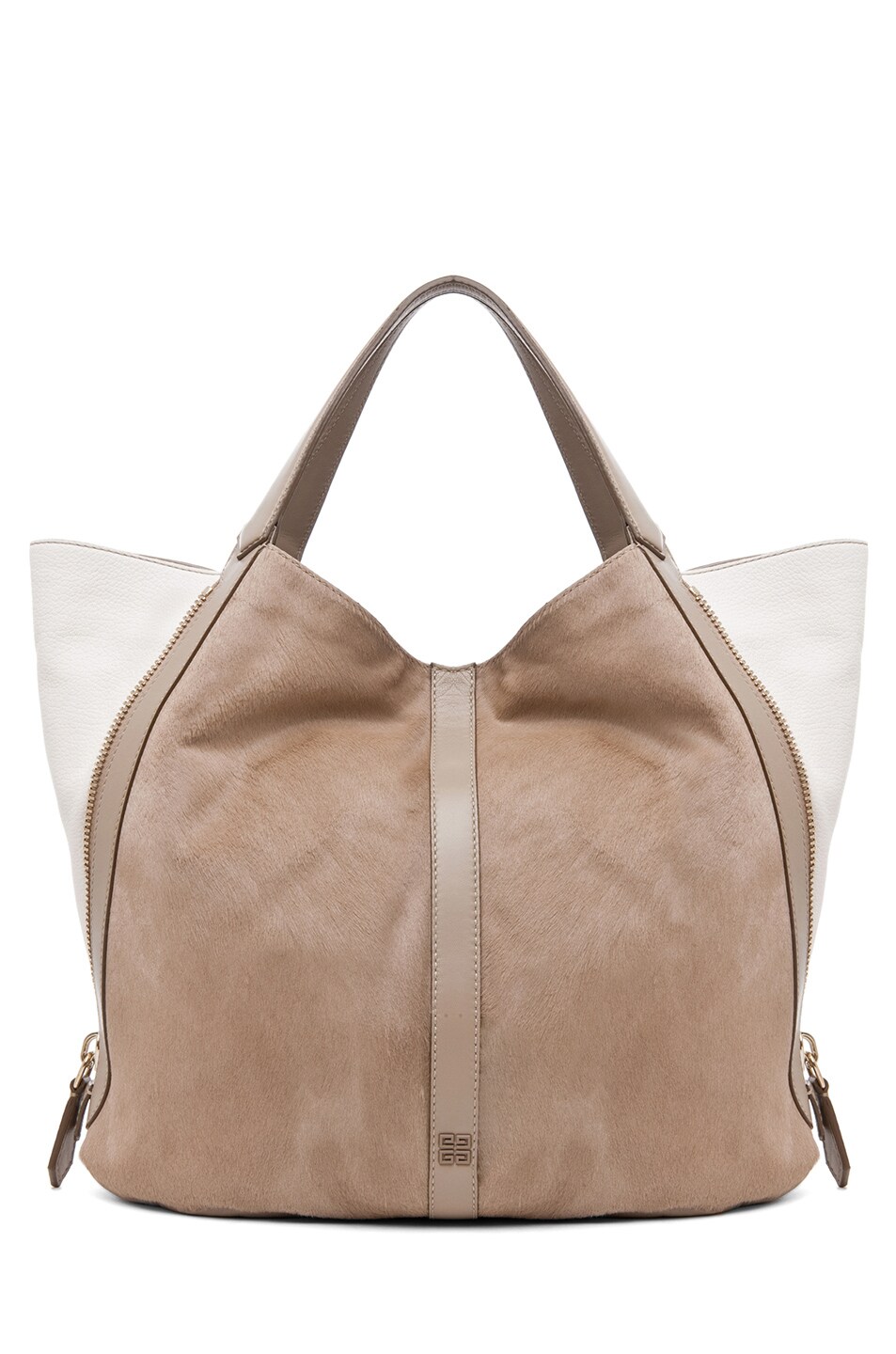 Givenchy Large Tinhan Pony Front Shopper in Mastic White | FWRD
