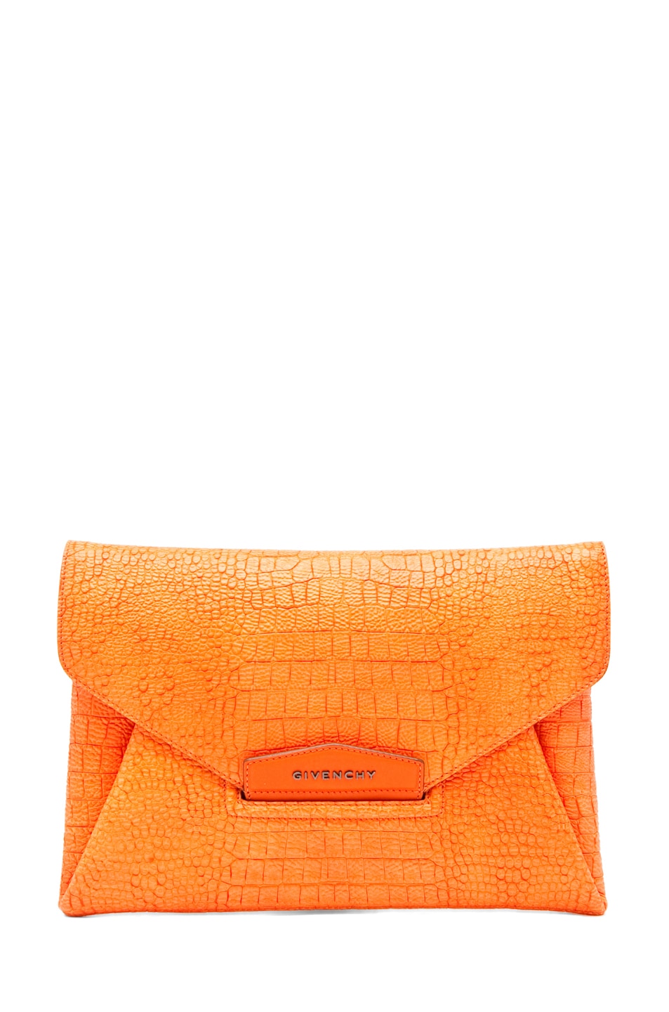 Image 1 of Givenchy Envelope Clutch in Orange