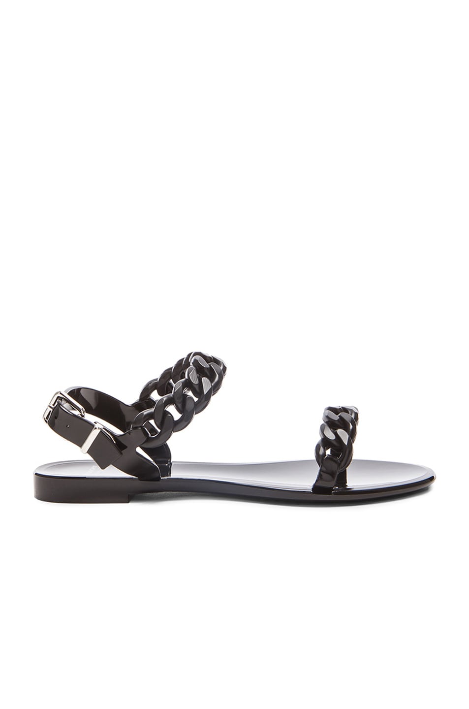 Image 1 of Givenchy Chain Jelly Sandals in Black