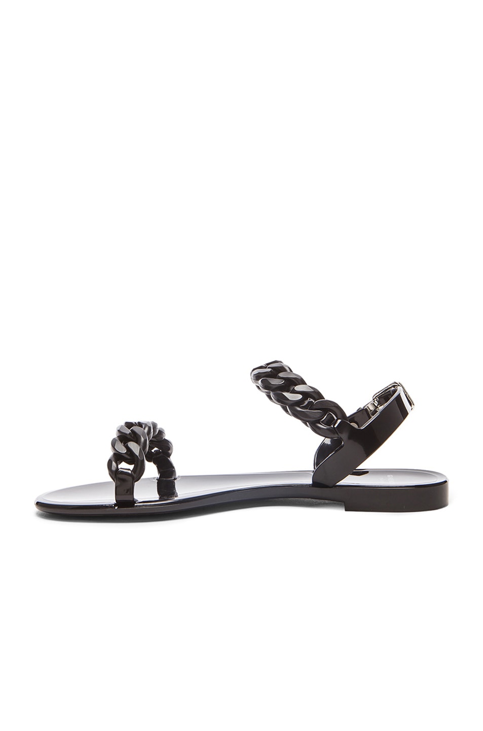 Givenchy Chain Jelly Sandals in Black | FWRD