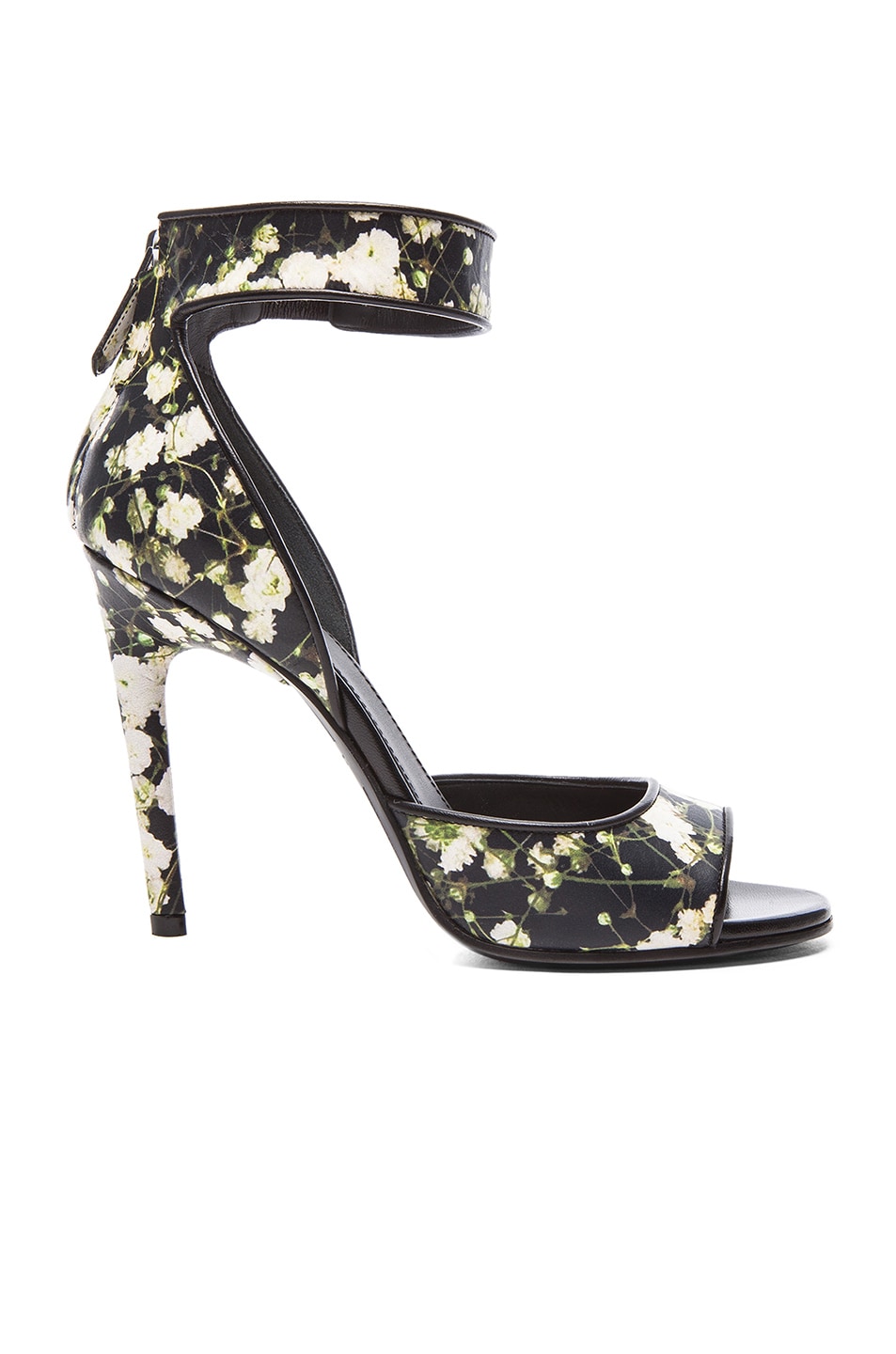 Image 1 of Givenchy Baby's Breath Print Nenna Leather Heels in Multi