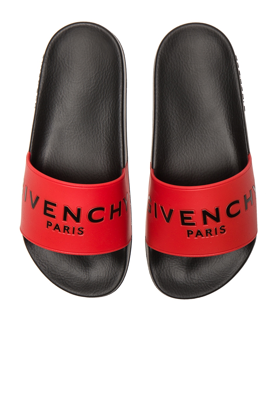 Image 1 of Givenchy Printed Rubber Slide Sandals in Red