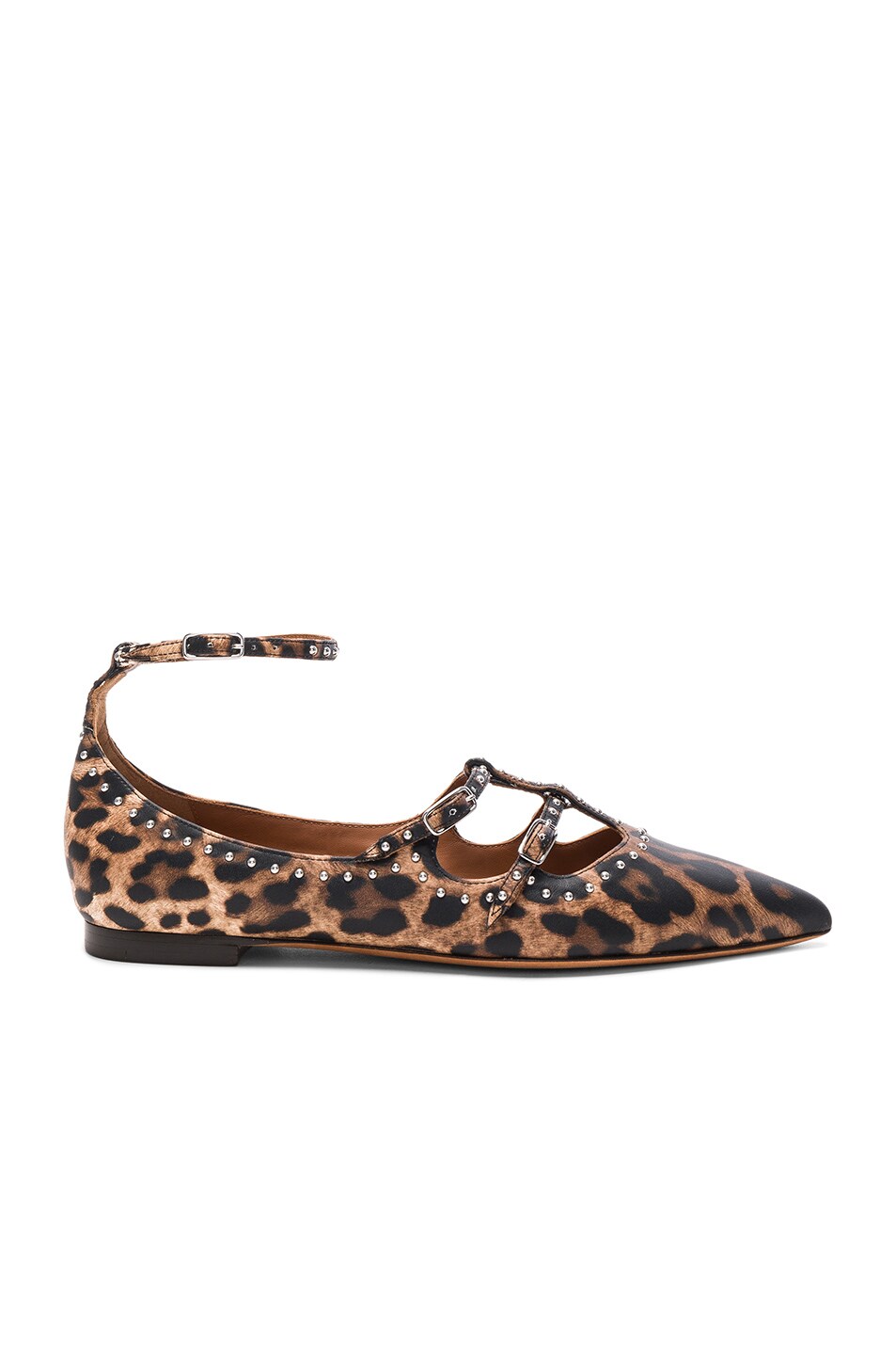 Image 1 of Givenchy Piper Leopard Print Leather Ballerina Flats in Multi