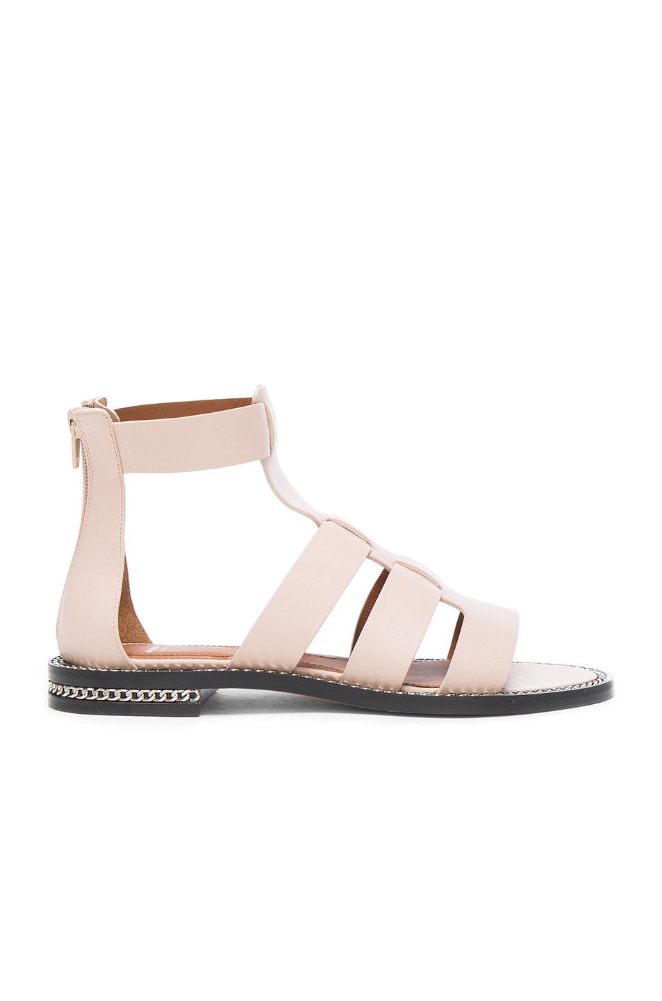 Image 1 of Givenchy Leather Gladiator Sandals in Nude