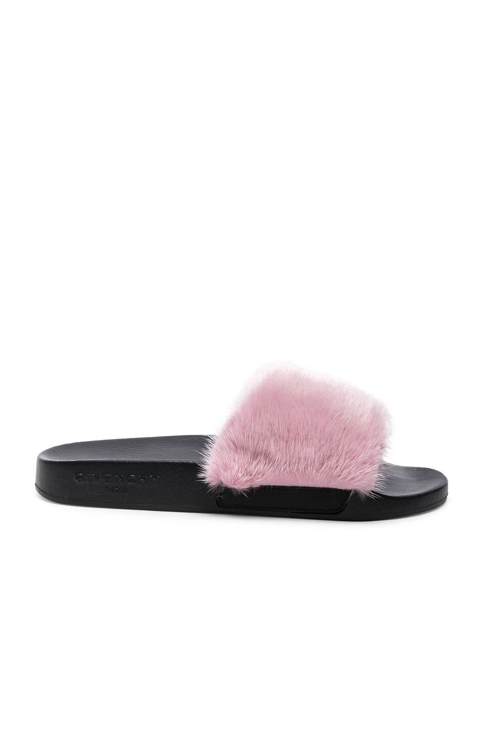 Image 1 of Givenchy Mink Fur Slides in Light Pink