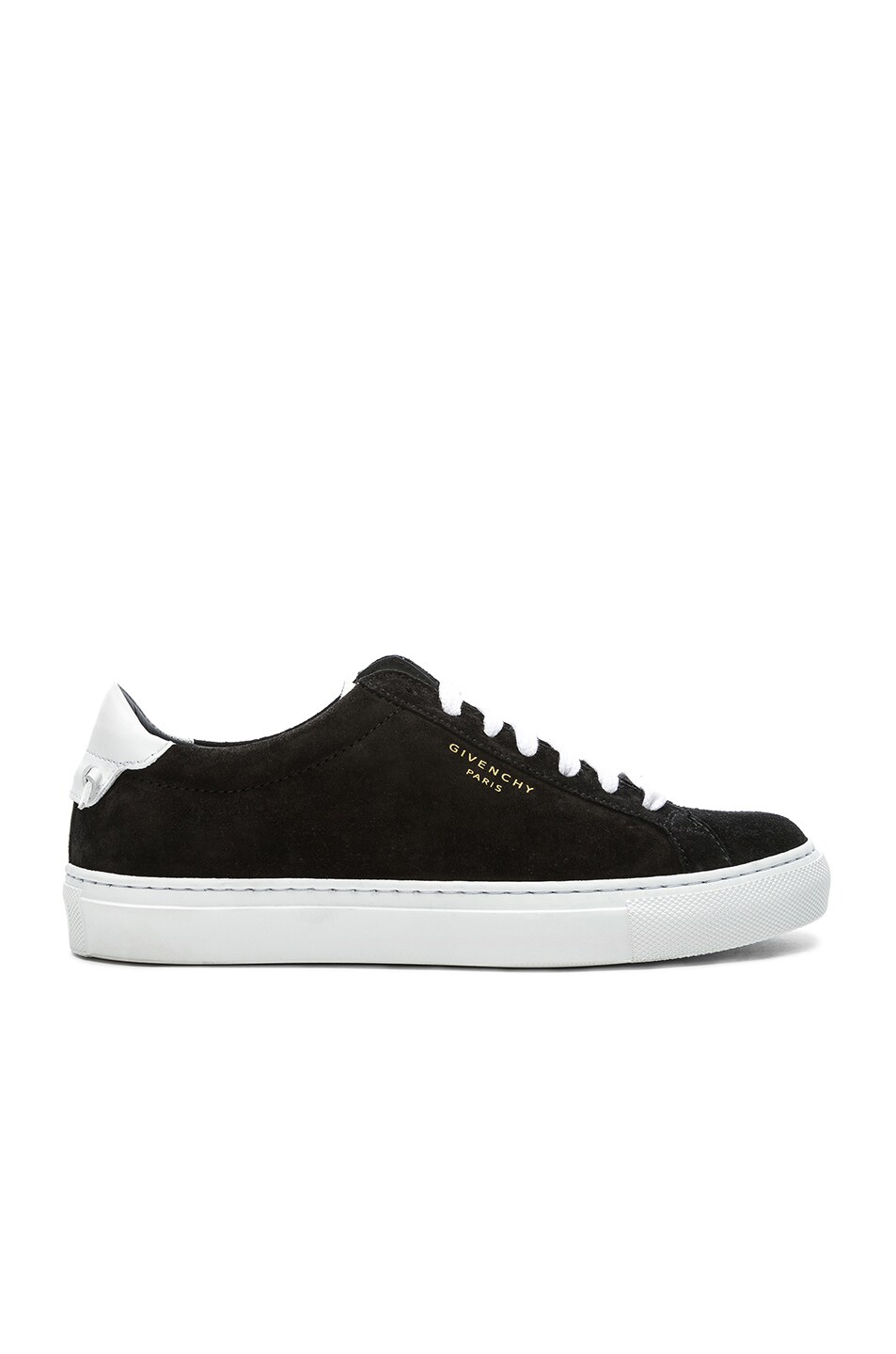 Image 1 of Givenchy Urban Tie Knot Suede & Leather Sneakers in Black & White