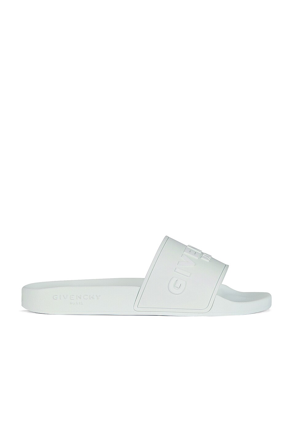 Image 1 of Givenchy Rubber Flat Slides in Off White