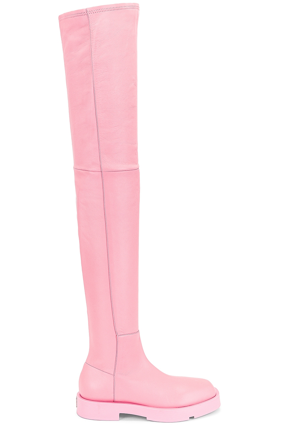 Image 1 of Givenchy Squared Over The Knee Boots in Baby Pink