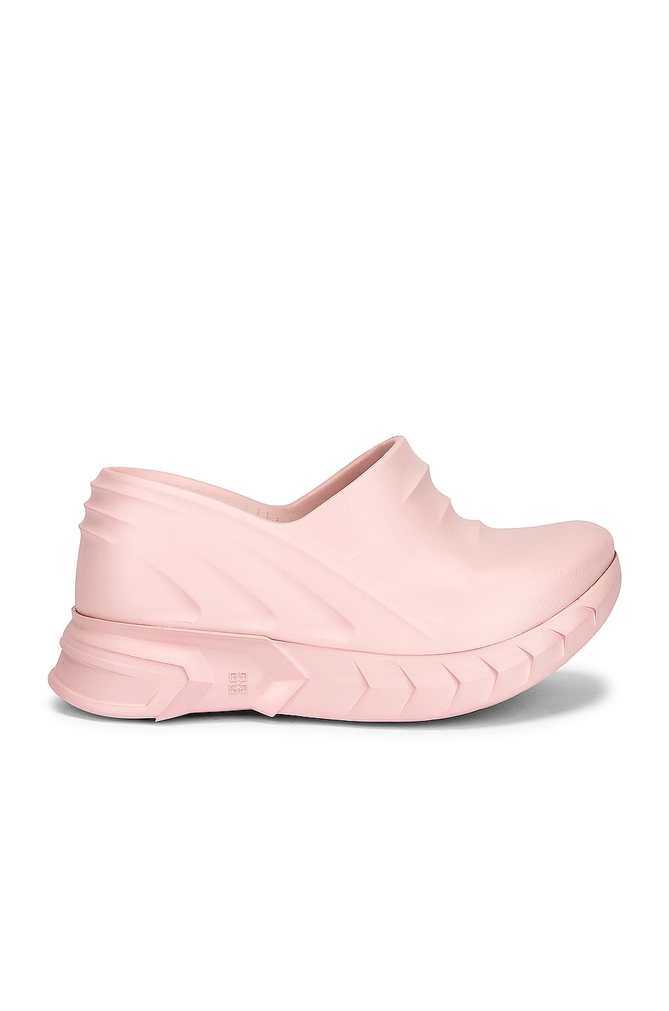 Image 1 of Givenchy Marshmallow Wedge Clogs in Blush Pink