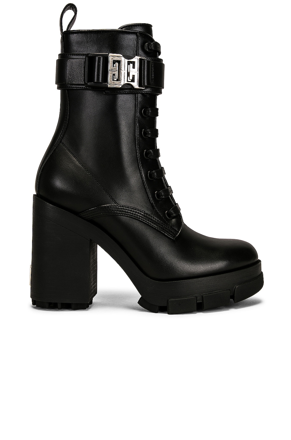 Image 1 of Givenchy Terra Lace Up Ankle Boots in Black