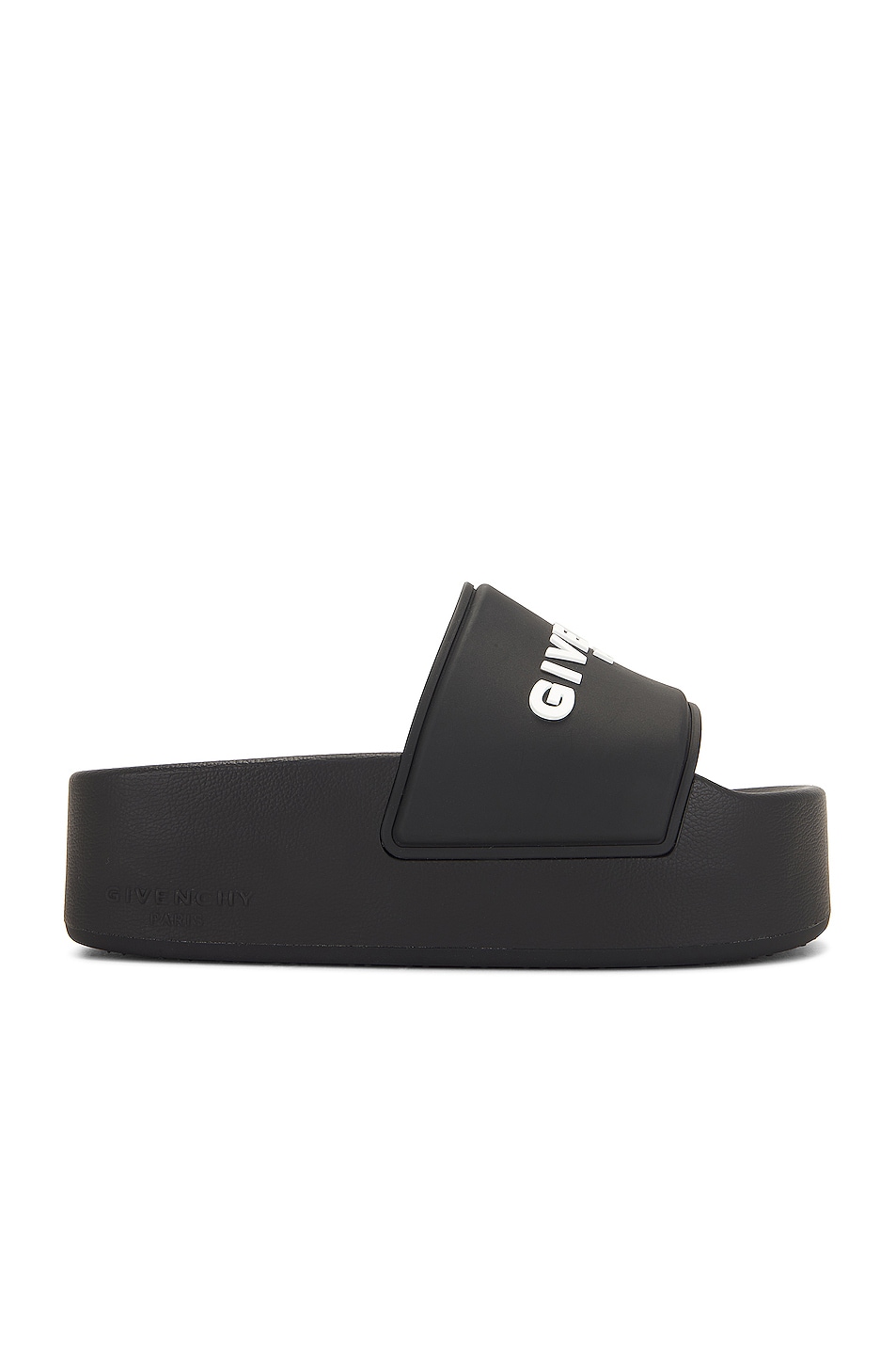 Image 1 of Givenchy Slide Platform Sandals in Black