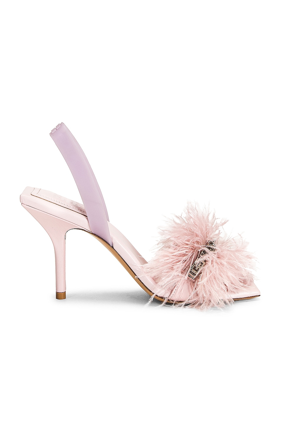 Image 1 of Givenchy G Woven Slingback Sandals in Light Pink