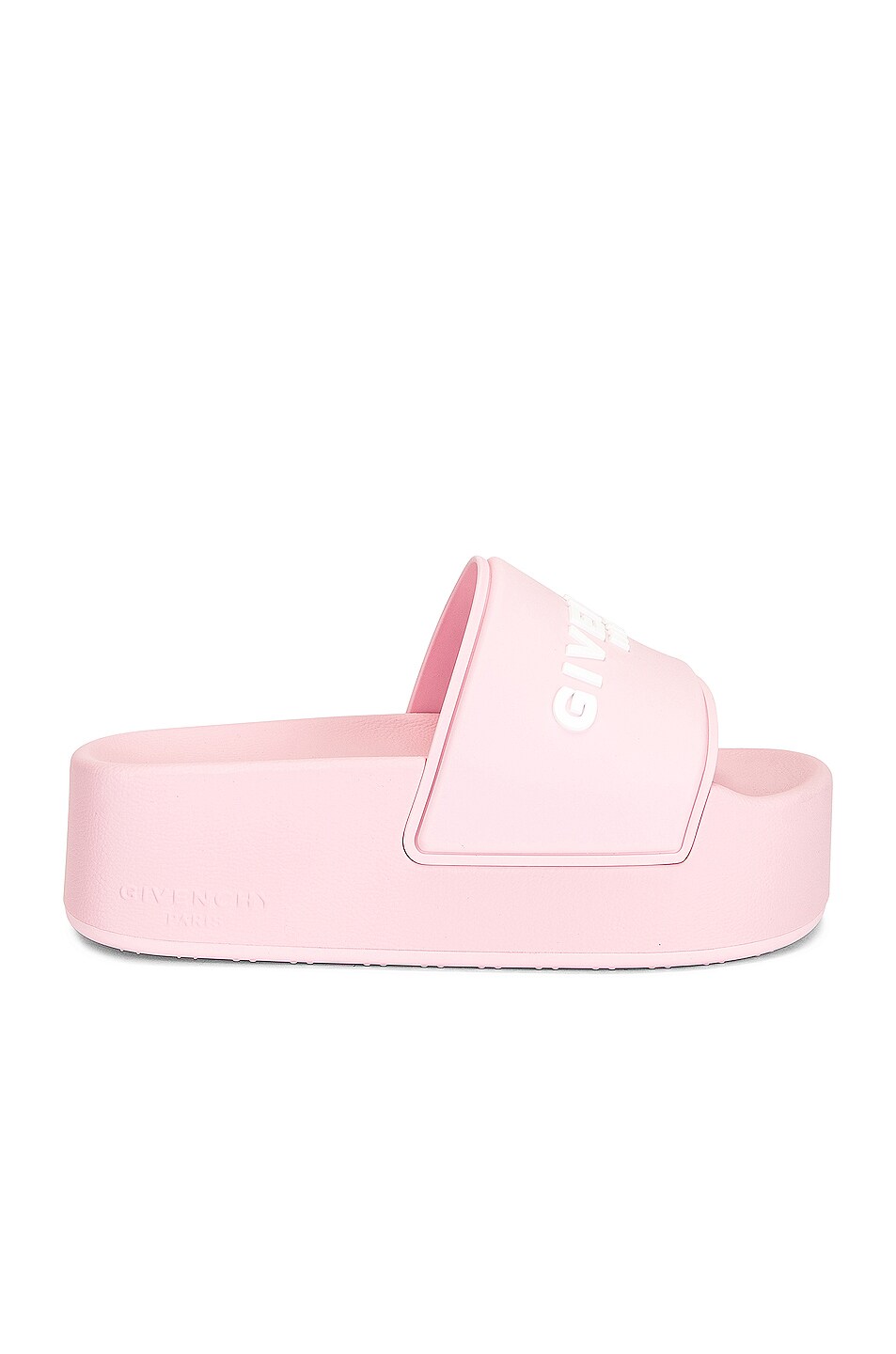 Image 1 of Givenchy Slide Platform Sandals in Blossom Pink