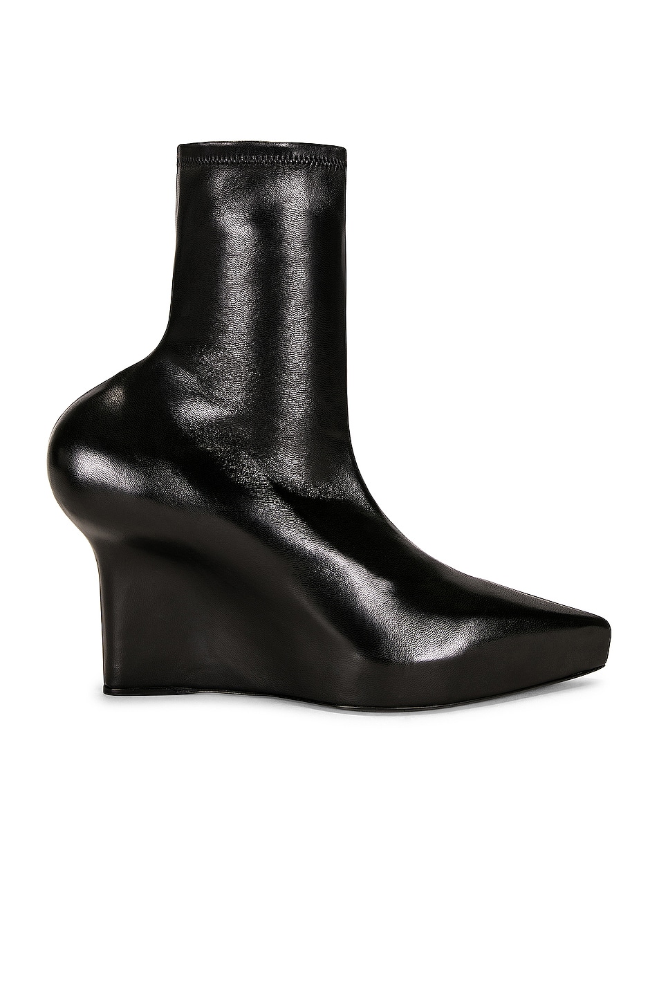 Givenchy Black leather stretch ankle boot