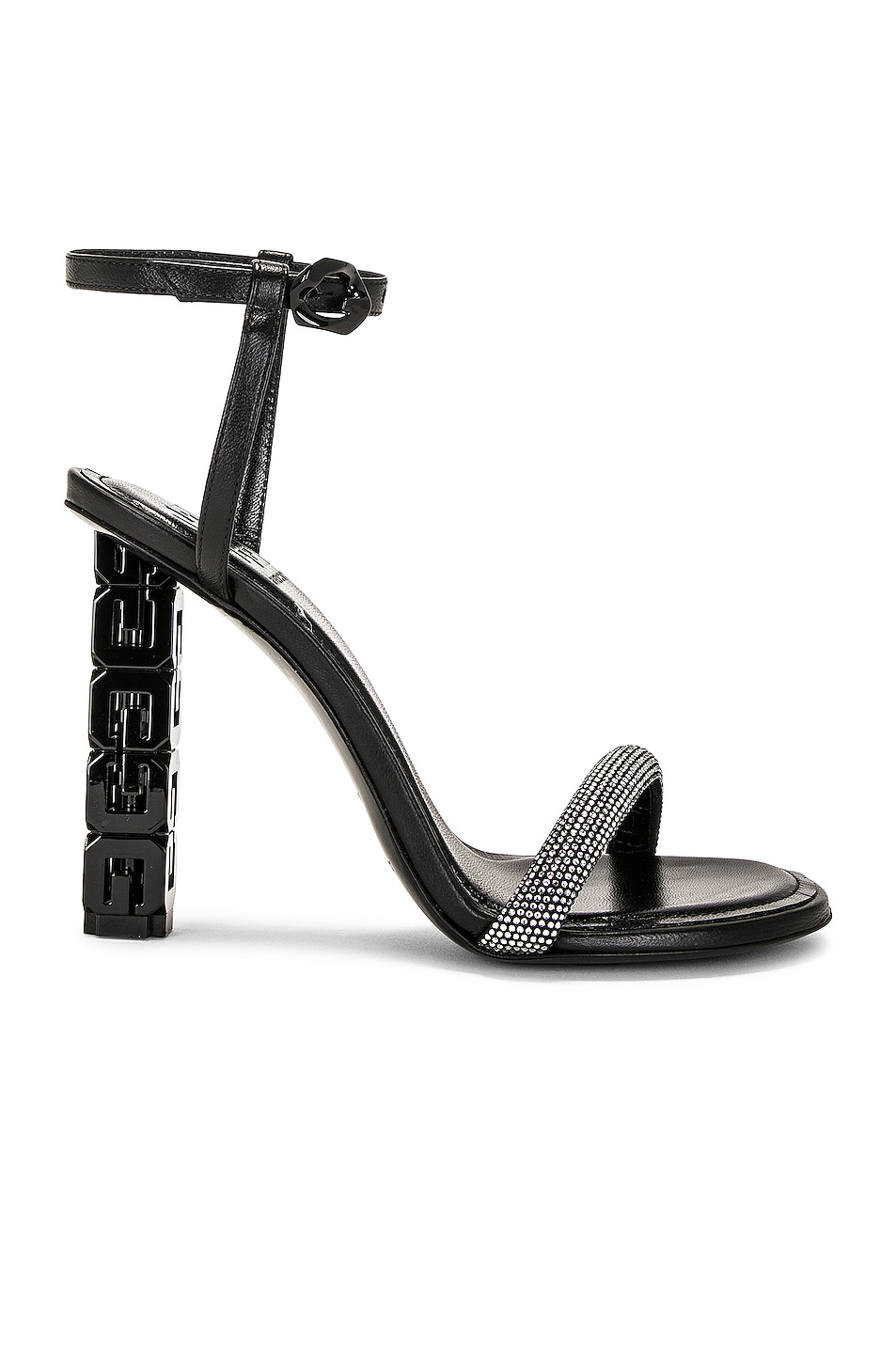 Image 1 of Givenchy G Cube 105 Sandal in Black & Silver
