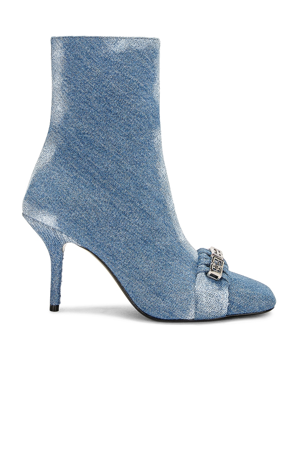 Image 1 of Givenchy G Woven Heel 90 Ankle Boot in Medium Blue