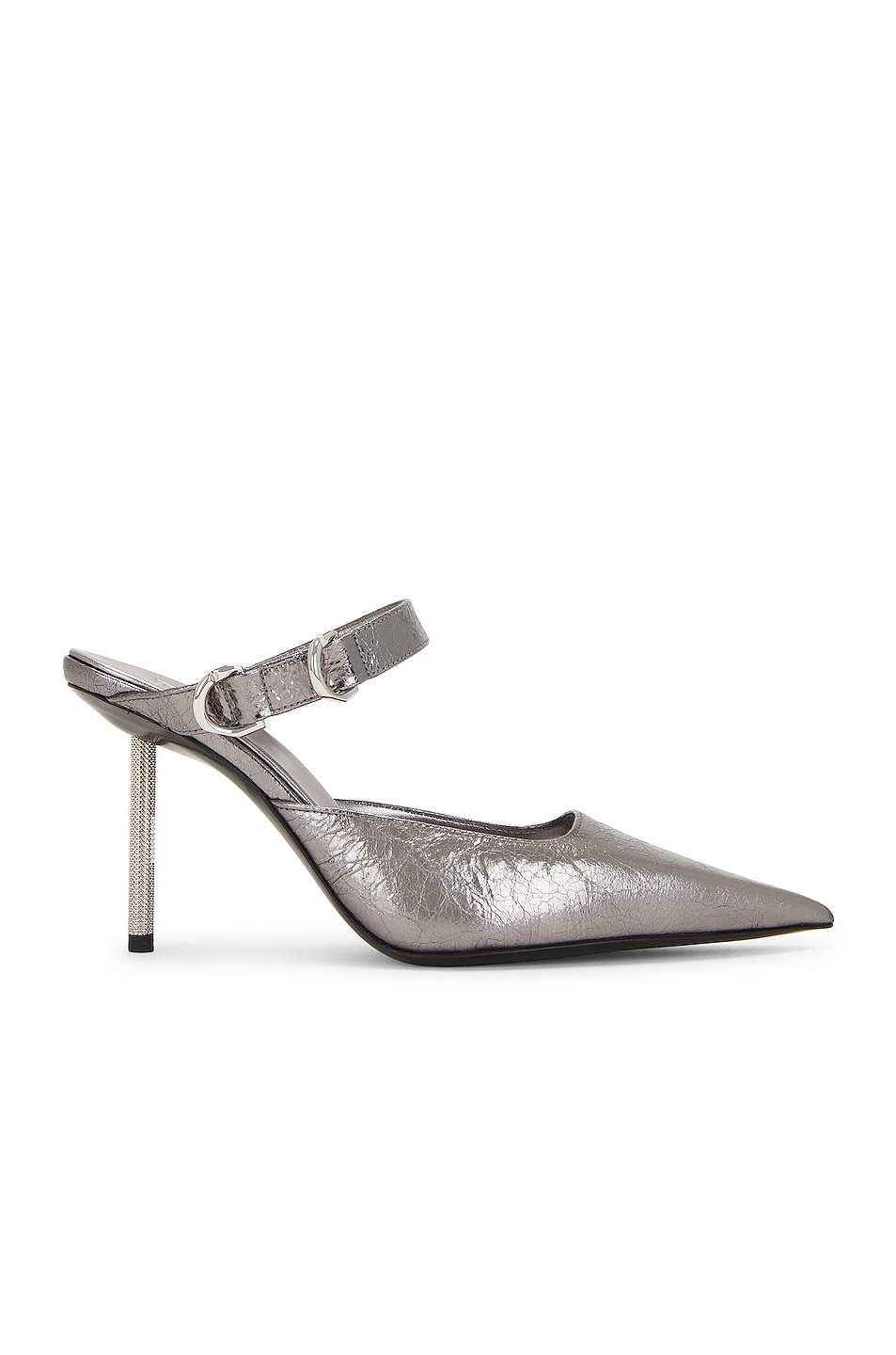 Image 1 of Givenchy Voyou Mule in Silvery Grey