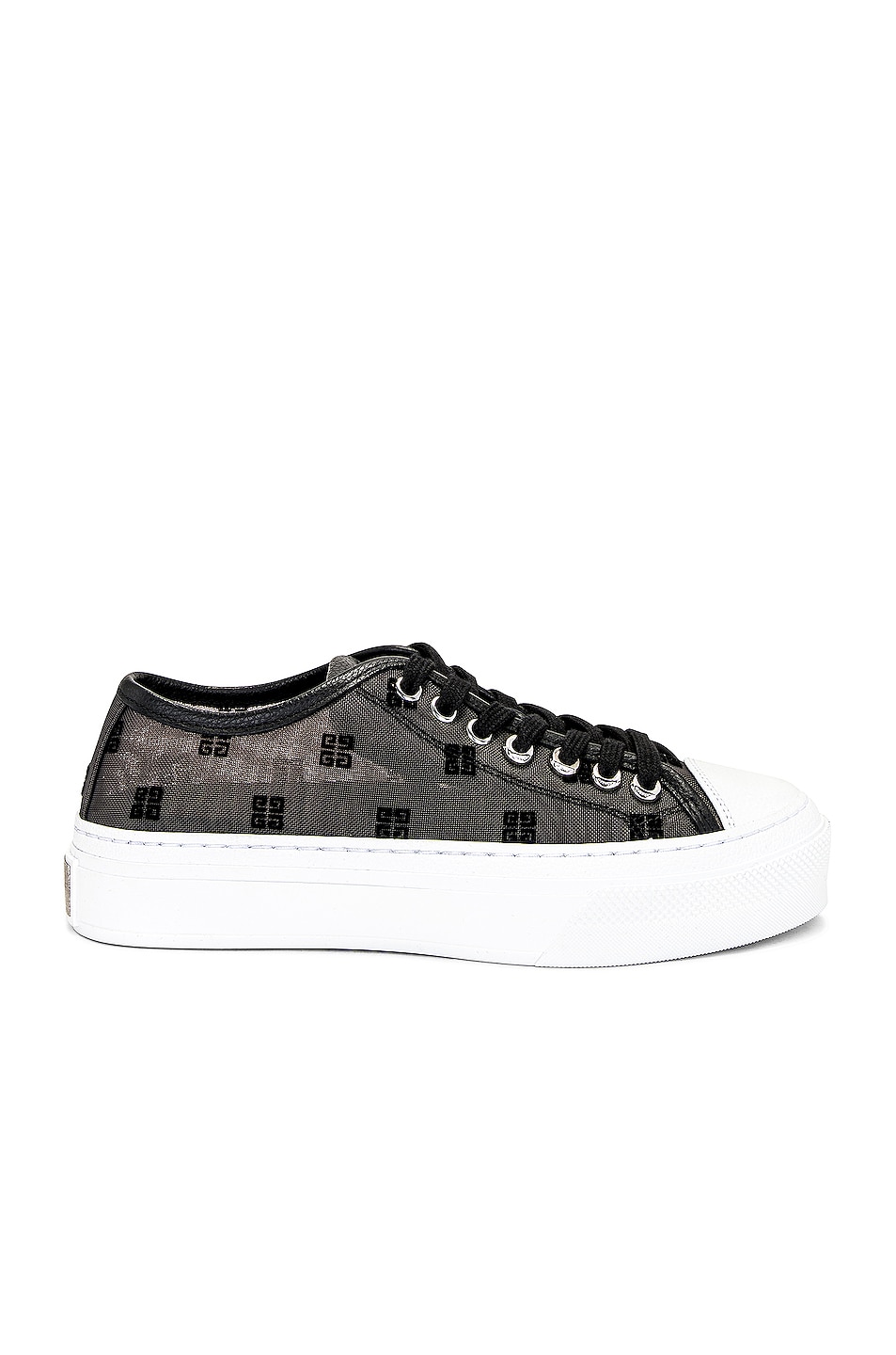 Image 1 of Givenchy City Low Sneaker in Black & White
