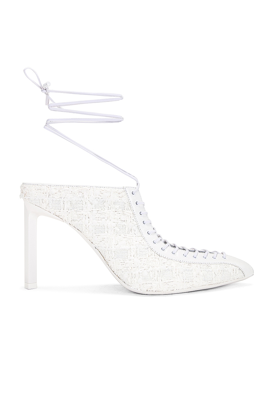 Image 1 of Givenchy Show Lace Up Mule in White